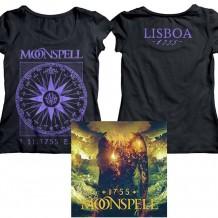 1755 Compass Lisboa Logo Girlie Tshirt (Purple) + CD