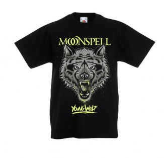 Young Wolf (Black, Kids Tshirt)